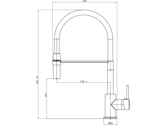 Küchenarmatur Grau KAMELEONE...