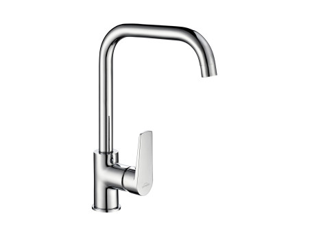 Küchenarmatur Silber LARISA Wasserhahn Küchenmischer