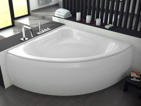Badewanne Eckwanne Miaz 130x130 | Ablauf Viega & Füße GRATIS !