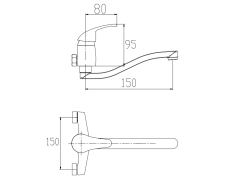 Küchenarmatur Silber MITRIS... 2