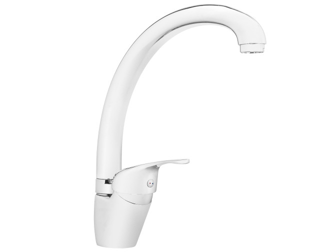 Küchenarmatur Silber MITRIS Wasserhahn Küchenmischer