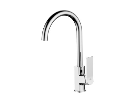 Küchenarmatur Silber NERI Wasserhahn Küchenmischer