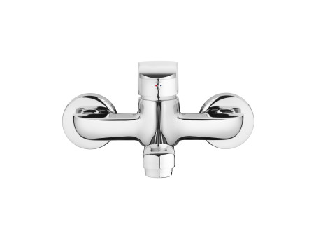 Küchenarmatur Wandmontage Silber SIROS Wandmontage Wasserhahn Küchenmischer