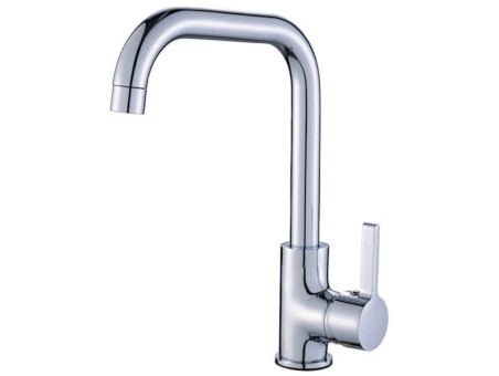 Küchenarmatur in Silber LENA  Wasserhahn Küchenmischer