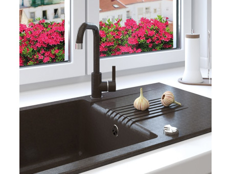 Küchenarmatur in Schwarz LENA  Wasserhahn Küchenmischer