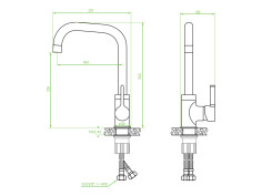 Küchenarmatur in Weiß LENA... 2