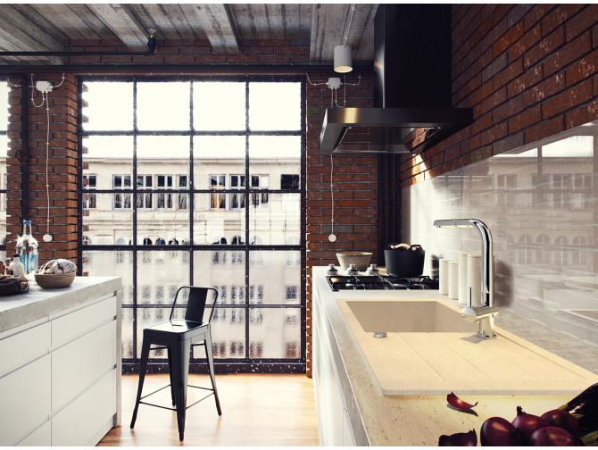 Küchenarmatur in Silber LUNA...