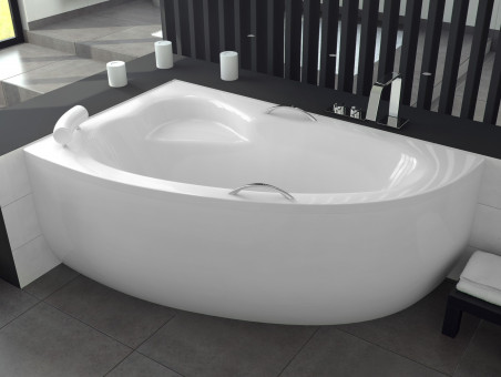 Badewanne Eckwanne Natalia Premium 150x100 Links | Ablauf Viega & Füße GRATIS !