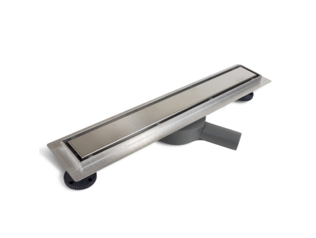 Komplettset Duschrinnen 360 DRAIN 60, Edelstahl Silber, 2in1 Befliesbar Abfluss