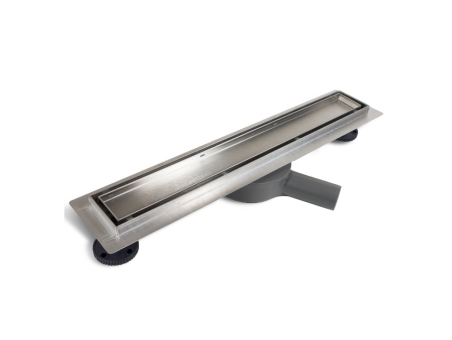 Komplettset Duschrinnen 360 DRAIN 70, Edelstahl Silber, 2in1 Befliesbar Abfluss