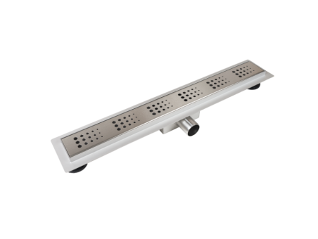Komplettset Duschrinnen DECOR DROPS NEXT 70, Edelstahl Silber
