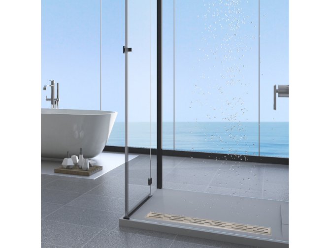 Komplettset Duschrinnen DECOR STRIPES... Komplettset Duschrinnen DECOR STRIPES...