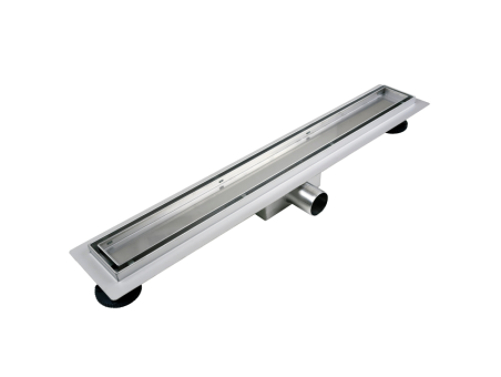 Komplettset Duschrinnen DUPLEXA 80, Edelstahl Silber, 2in1 Befliesbar Abfluss