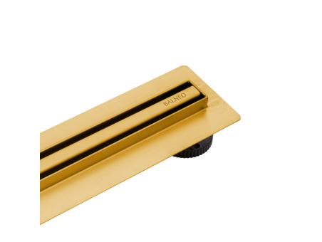 Komplettset Duschrinnen SLIM & LOW PROLINE 80, Edelstahl Gold