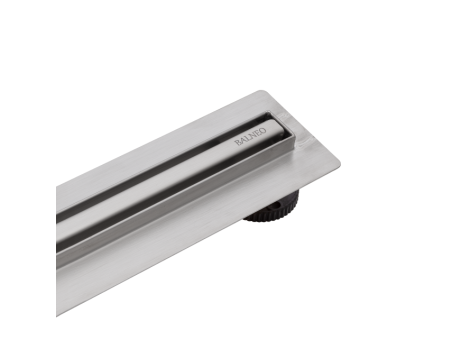 Komplettset Duschrinnen SLIM & LOW PROLINE 80, Edelstahl Silber