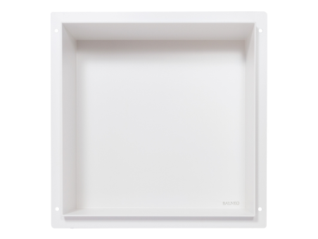 Duschregal Unterputz 30x30x10 cm Wandnische WALL BOX NO RIM Weiß