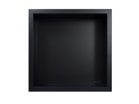 Duschregal Unterputz 30x30x7 cm Wandnische WALL BOX ONE Schwarz