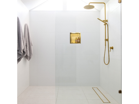 Duschregal Unterputz 30x30x10 cm Wandnische WALL BOX ONE Gold