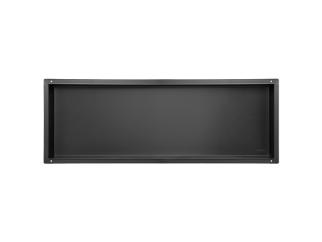 Duschregal Unterputz 30x90x10 cm Wandnische WALL BOX NO RIM Schwarz