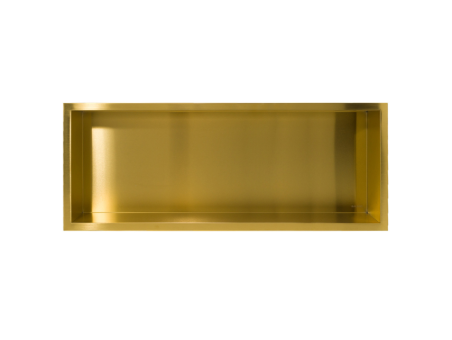 Duschregal Unterputz 30x90x10 cm Wandnische WALL BOX ONE Gold
