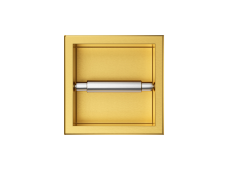 Toilettenpapierhalter Unterputz Wandnische in Gold WALL BOX PAPER 1