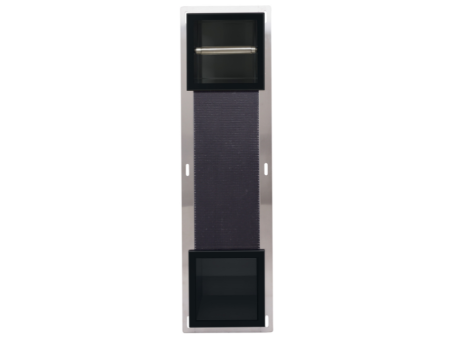 Toilettenpapierhalter Unterputz Wandnische in Schwarz WALL BOX PAPER 2, mit Toilettenpapieraufbewahrung