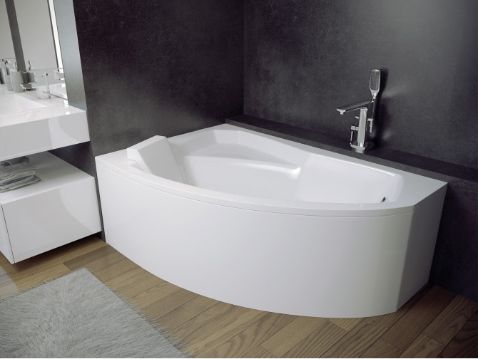 Badewanne Eckwanne Rimax 130x85 Links...