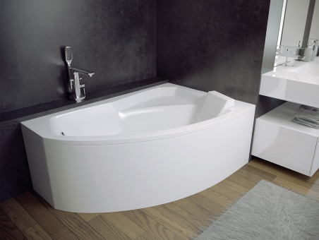 Badewanne Eckwanne Rimax 140x90 Rechts | Ablauf Viega & Füße GRATIS !