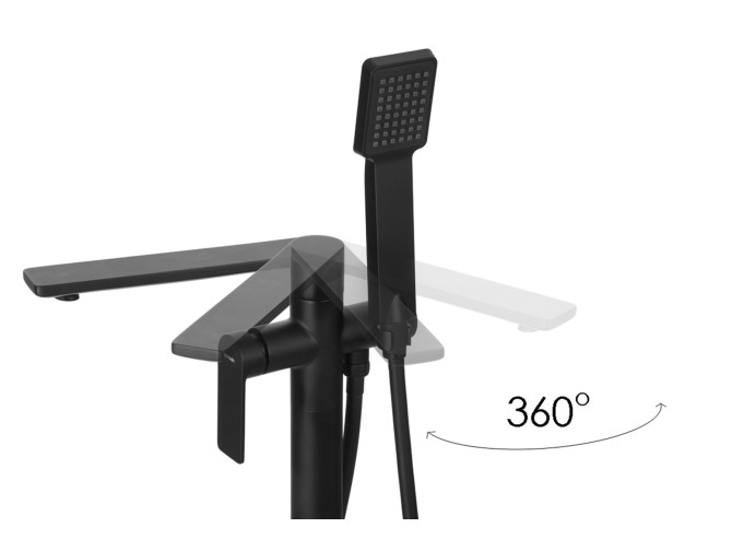 Freistehende Badewannenarmatur in...