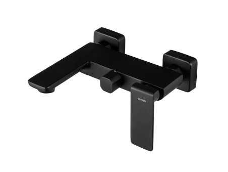 Badewannenarmatur in Schwarz TRINO Badarmatur Wannenbatterie