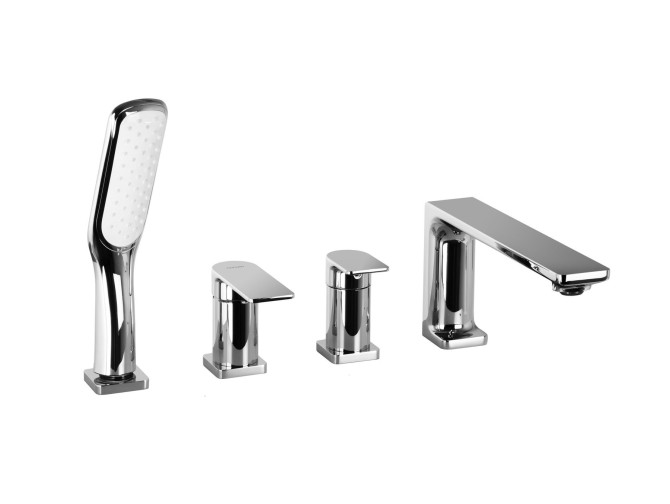 Badewannenarmatur in Chrom TRINO Badarmatur Wannenbatterie