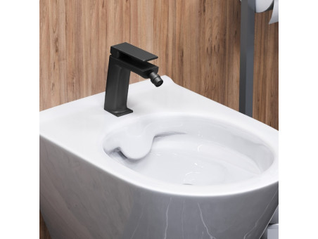 Bidetarmatur in Schwarz TRINO Badarmatur Bidet-Mischbatterie