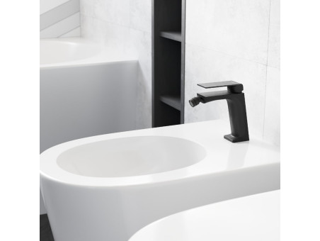 Bidetarmatur in Schwarz TRINO Badarmatur Bidet-Mischbatterie