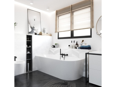 Bidetarmatur in Schwarz TRINO Badarmatur Bidet-Mischbatterie