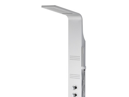 Duschpaneel in Grau KASKADA Thermostatisch Duschsäule, Massagedusche