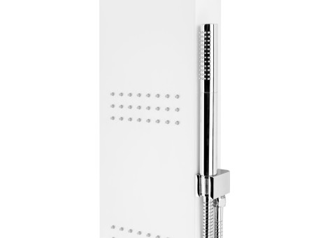 Duschpaneel in Weiß KASKADA Thermostatisch Duschsäule, Massagedusche