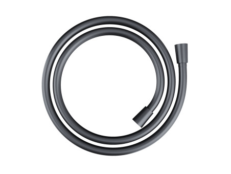 Dusch-Set in Schwarz LUGO Thermostatisch Duschsäule mit Auslauf