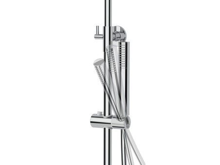 Dusch-Set in Chrom LUGO Thermostatisch Duschsäule mit Auslauf