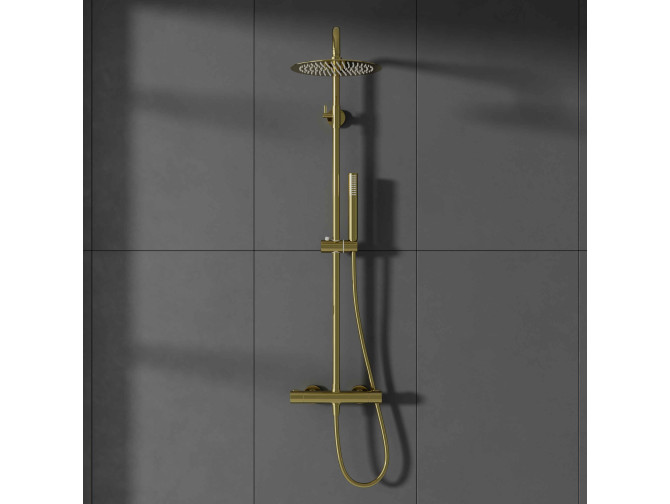 Dusch-Set in Gold LUGO Thermostatisch... Dusch-Set in Gold LUGO Thermostatisch...