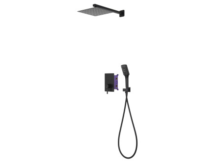 Unterputz Armatur Brausearmatur in Schwarz EASY BOX