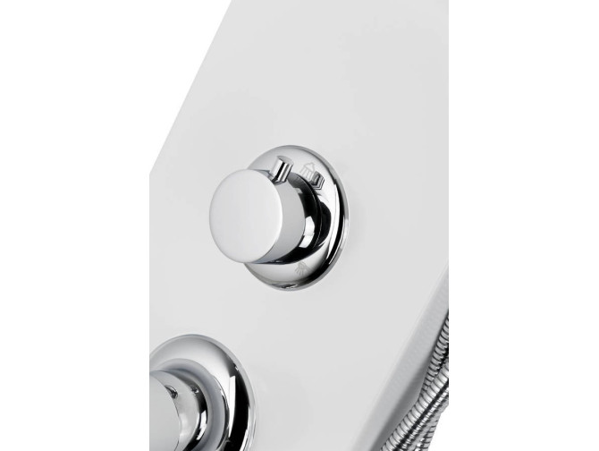 Duschpaneel in Weiß ALTO mit Auslauf,... Duschpaneel in Weiß ALTO mit Auslauf,...