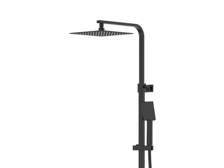 Dusch-Set in Schwarz ANGOS Thermostatisch Duschsäule