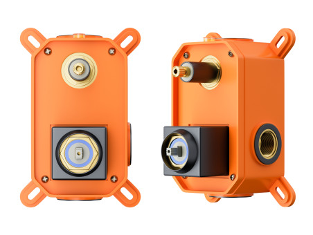 Unterputz Armatur Brausearmatur in Schwarz ADOUR