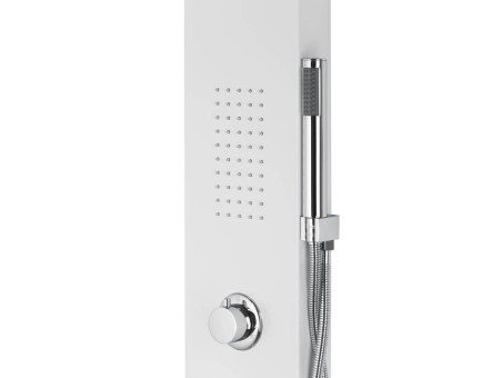 Duschpaneel in Weiß ALTO Duschsäule, Massagedusche