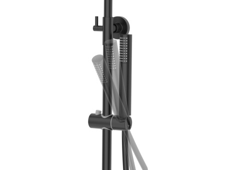 Dusch-Set in Schwarz LUGO Thermostatisch Duschsäule