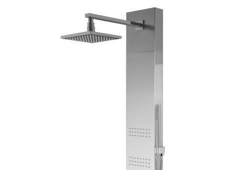 Duschpaneel in Stahl NEOK Duschsäule, Massagedusche