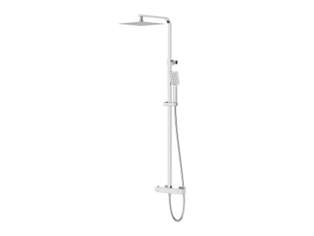 Dusch-Set in Chrom ANGOS Thermostatisch Duschsäule