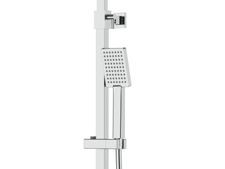 Dusch-Set in Chrom ANGOS Thermostatisch Duschsäule