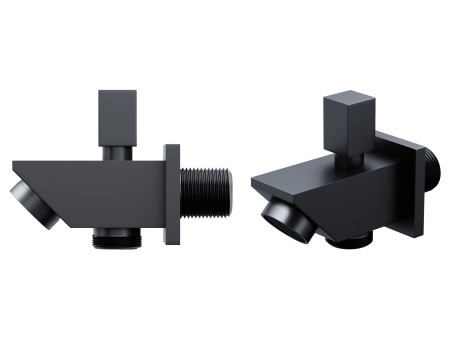 Unterputz Armatur Brausearmatur in Schwarz ANGOS Thermostatisch