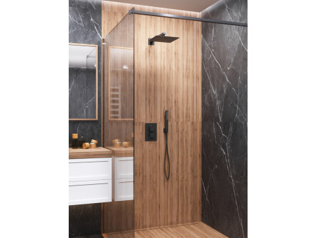 Unterputz Armatur Brausearmatur in Schwarz ANGOS Thermostatisch